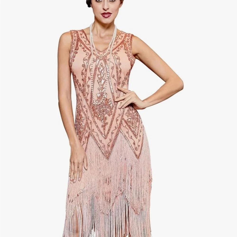 Women's 1920's Flapper Dress/Costume- - Picture 5 of 16